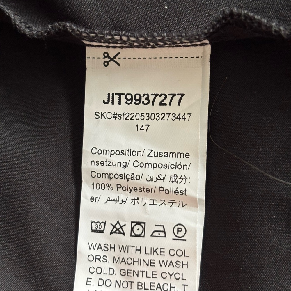 Shein Size 4x Black Button Front Long Sleeve Ruff… - image 5